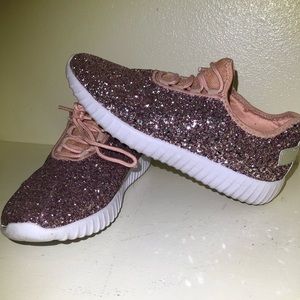 Pink Glitter Sneakers